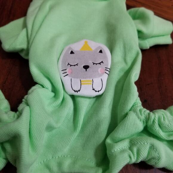 Blue and green dog pj's very small xxs - Picture 2 of 10